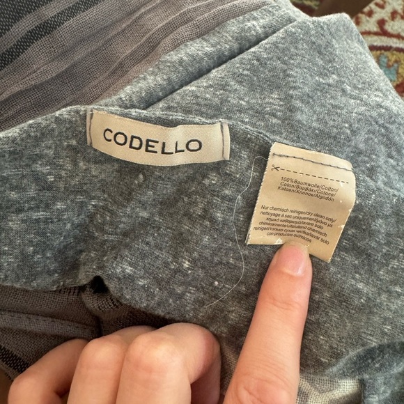 CODELLO Gray and Cream Multi- Patterned TUBE Infinity Scarf - Picture 4 of 13